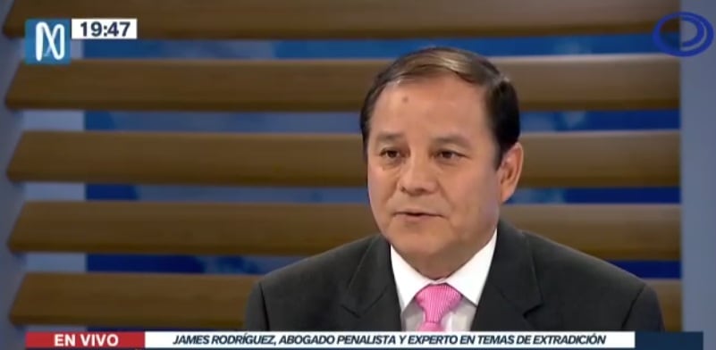 James Rodríguez señala que si José María Balcázar vulnera la ley, podría afrontar un proceso penal. (Foto: Captura Canal N)