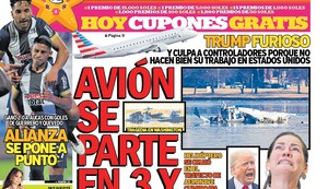 AVIÓN SE PARTE EN 3 Y MUEREN 67