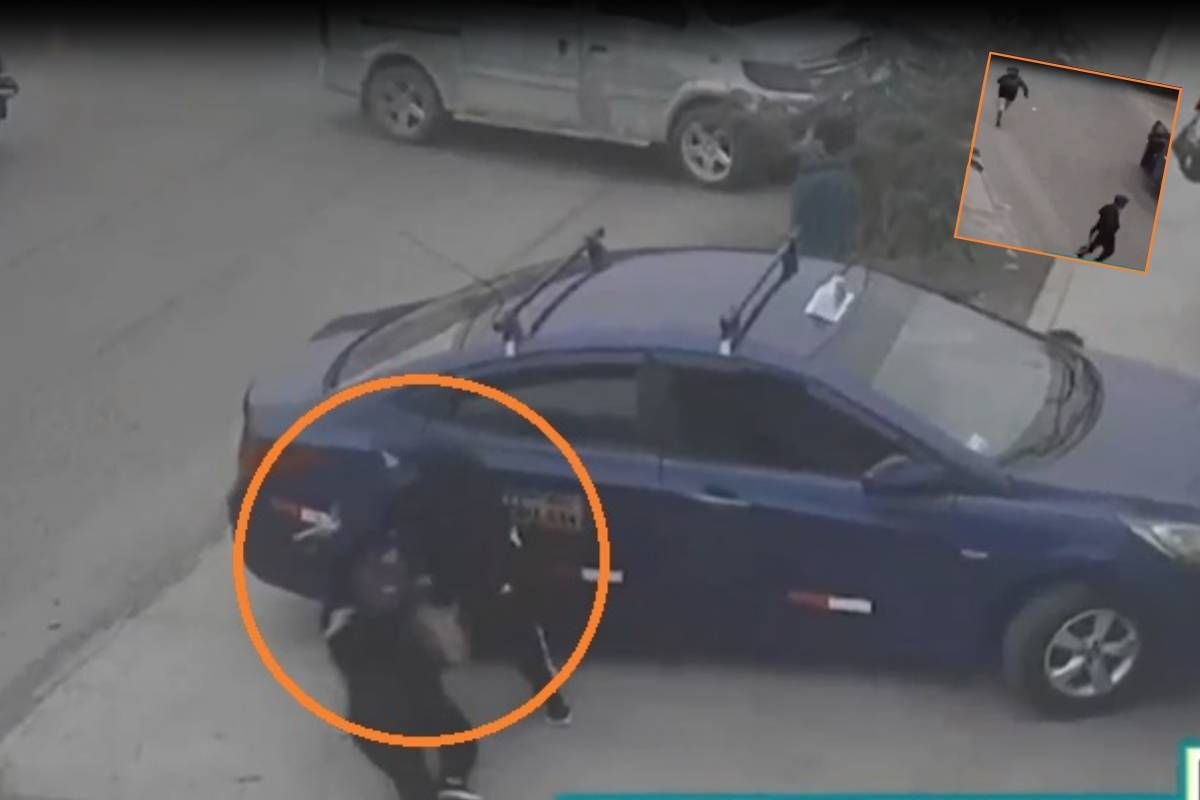 Cámara de seguridad registró asalto en San Juan de Lurigancho. (Captura ATV)