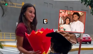 Samahara es sorprendida por Youna en San Valentín: Le envió un ramo de rosas tras declaración de amor