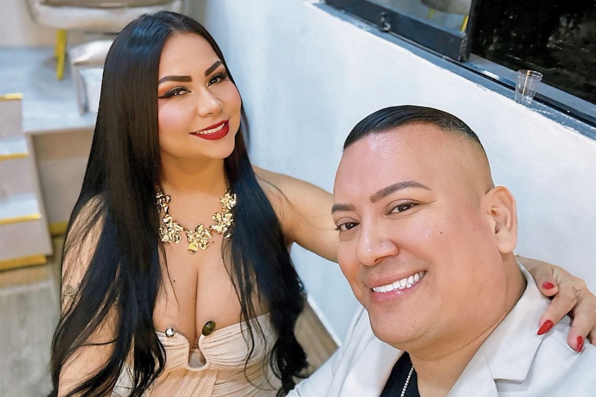 Pilar Gasca y su pareja