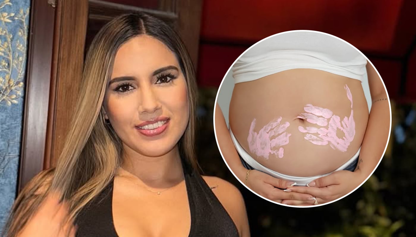 Darinka Ramírez rompe el silencio y revela pistas sobre el padre de su segunda bebé: “Me sorprende cada día” | Composición EC: @darinkaramirezl