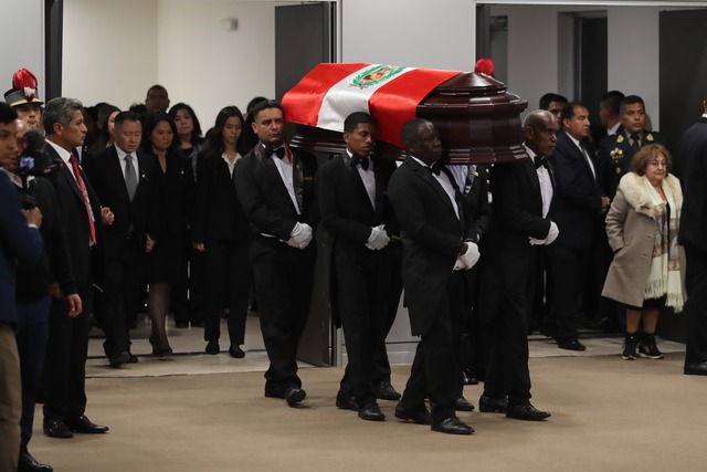 Alberto Fujimori: galería con la llegada de su féretro al Ministerio de Cultura. Foto: @photo.gec