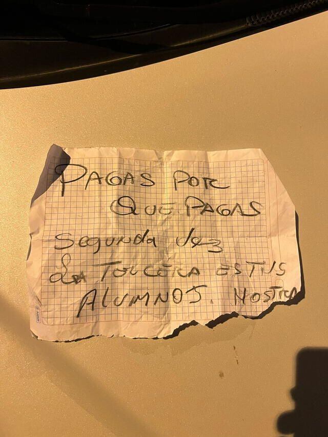 Mensaje extorsivo en Comas. Foto: La República