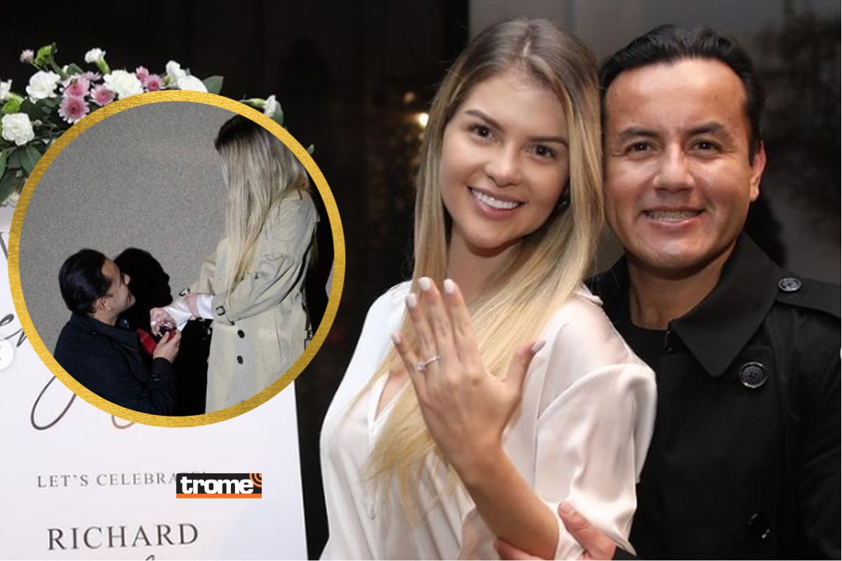 Brunella Horna y Richard Acuña se comprometieron