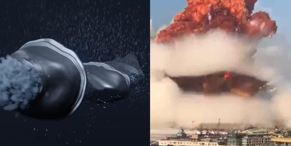 Una implosión es como estrujar una lata vacía de cerveza, mientras que una explosión es efecto de estallar algo hacia el exterior.