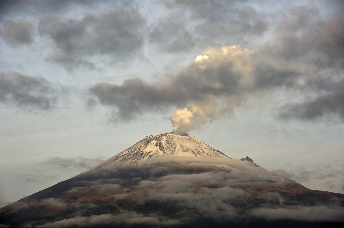 Volcán Popocatépetl se ubica en territorio mexicano (Foto: AFP)