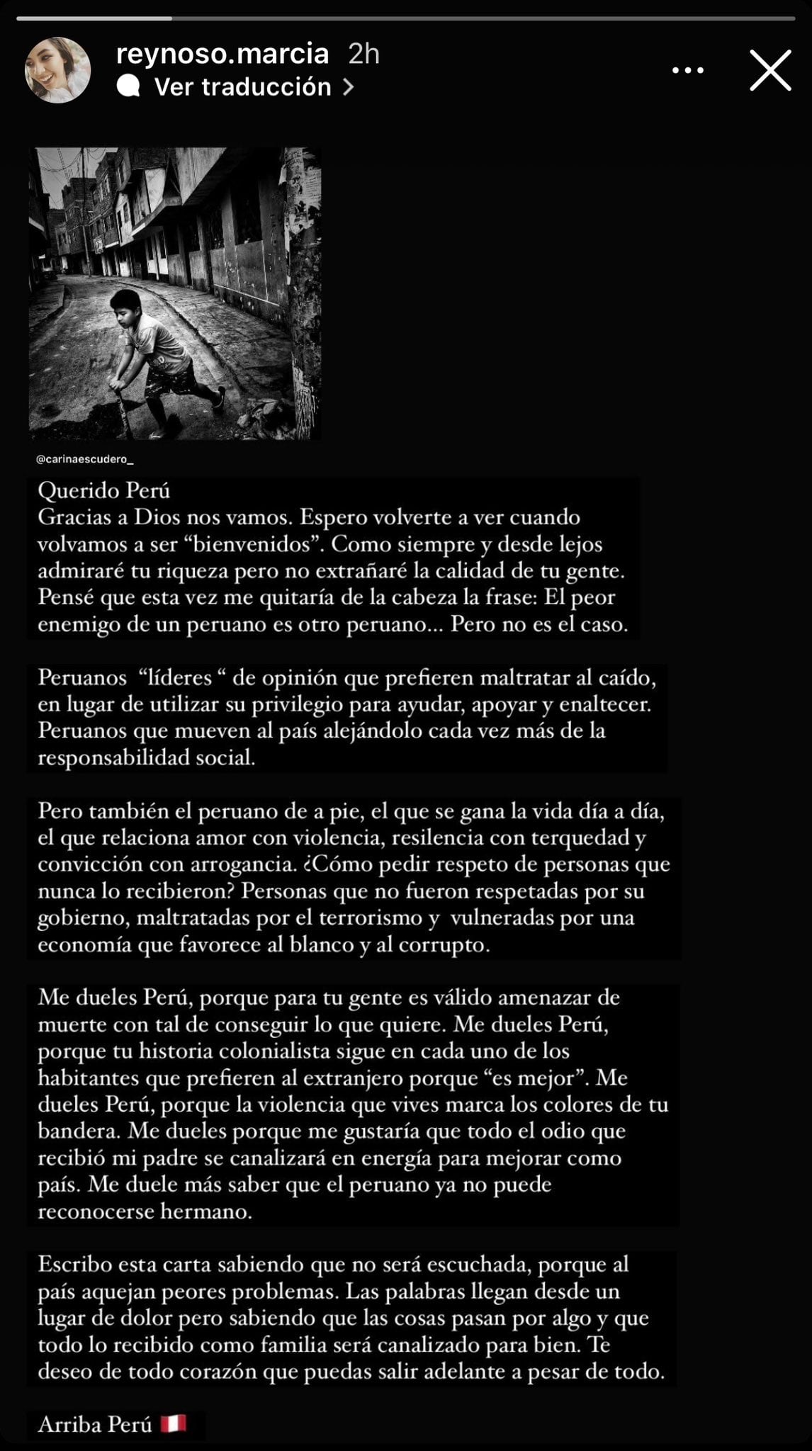 Marcia Reynoso publicó un mensaje mediante sus redes sociales luego de que su padre fuera oficialmente separado de la selección nacional por los malos resultados obtenidos.