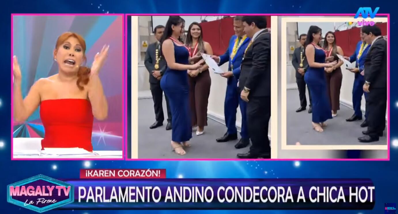Magaly Medina arremete contra Karen Paniagua tras reconocimiento en el Parlamento Andino.