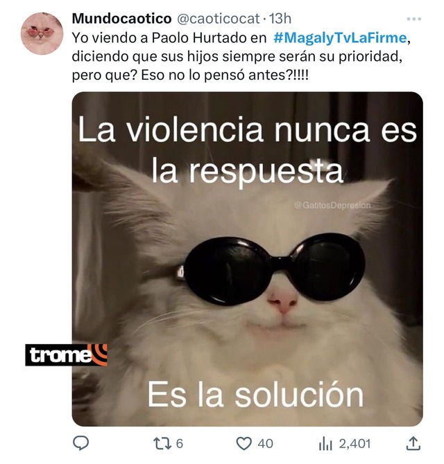 Paolo Hurtando en entrevista con Magaly Medina sobre Jossmery Toledo