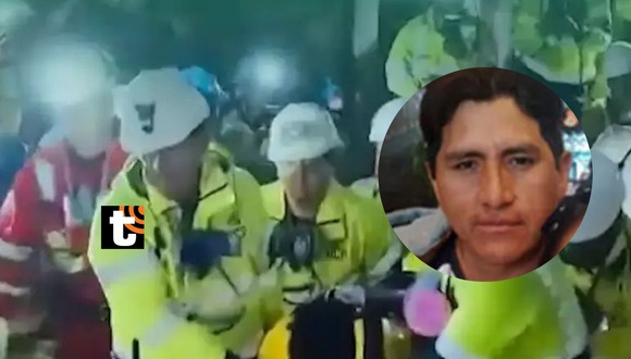 El minero Wilder Alarcón Ramos fue rescatado la madruga de este domingo 21 de enero.