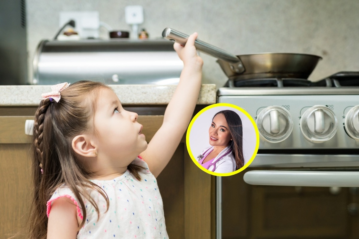 Cuida a tus hijos del fuego y objetos filosos con estos tips. Foto: Istock.