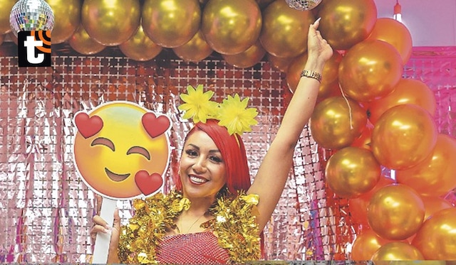 Deysi: no podía estar ausente en la sesión de fotos y deslumbró a todos con sus curvas. Foto: Allengino Quintana