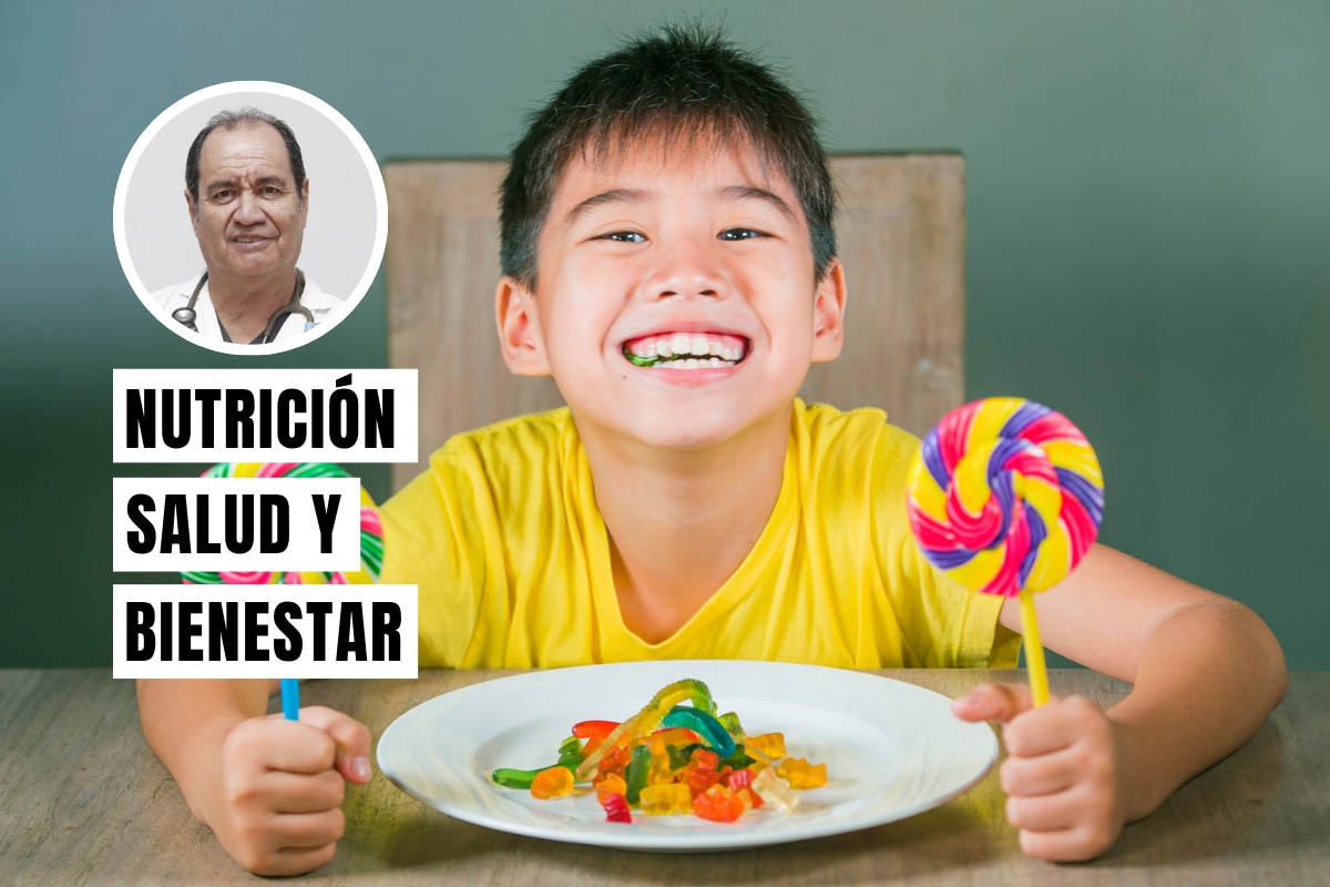 El consumo de azúcar en niños debe evitarse porque altera el desarrollo de su paladar y no aporta ningún nutriente necesario. Foto: composición/Istock