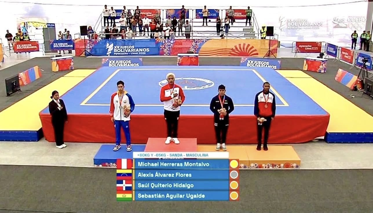 Jesús Herreras, medalla de oro en los Juegos Bolivarianos. (ODEBO)