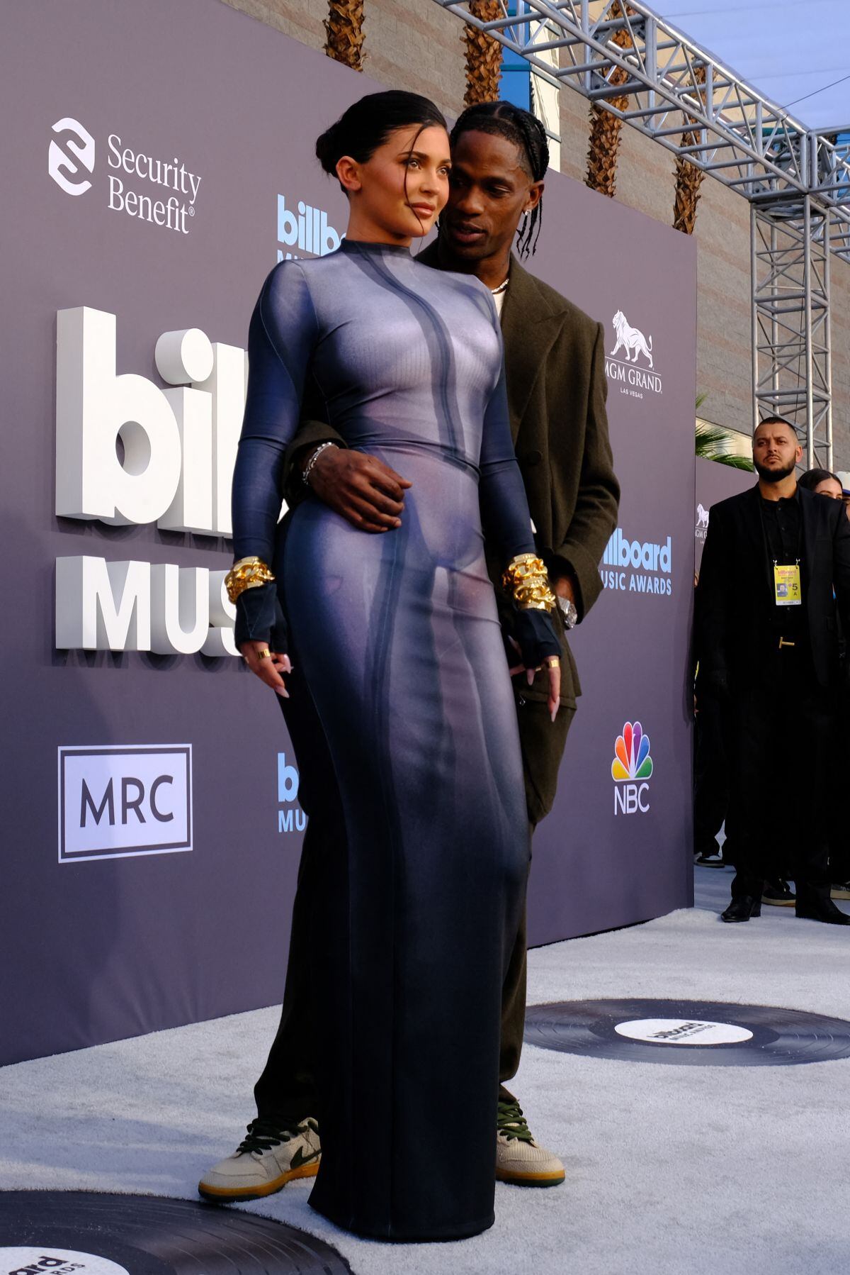 La modelo y su pareja, el rapero Travis Scott, tienen dos hijos: Stormi y Wolf (Foto: AFP)