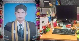 Sarawut Srisawat murió en su escritorio de un ataque al corazón.