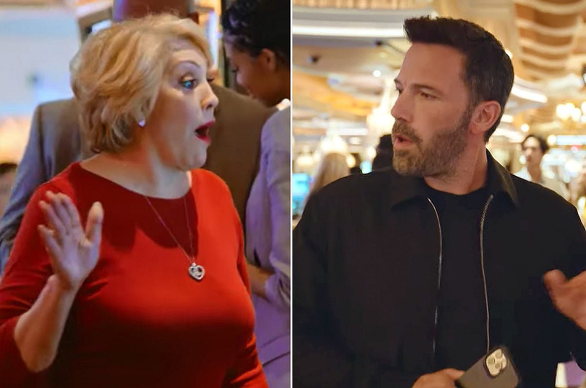 Ben Affleck se sorprendió al ver a la madre de Jennifer Lopez jugando en simultáneo. (Foto: captura YouTube)