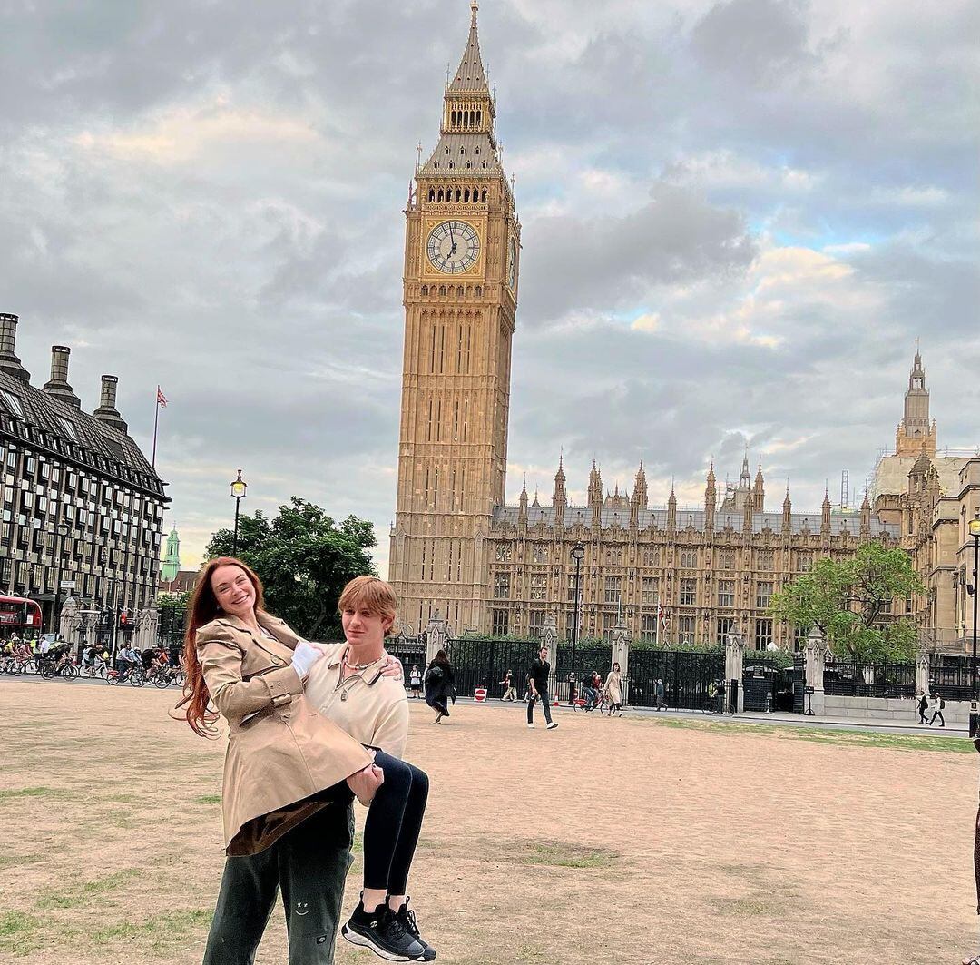 Los dos pelirrojos hermanos, que suelen mostrar su buena relación en redes sociales. (IG: lindsaylohan)