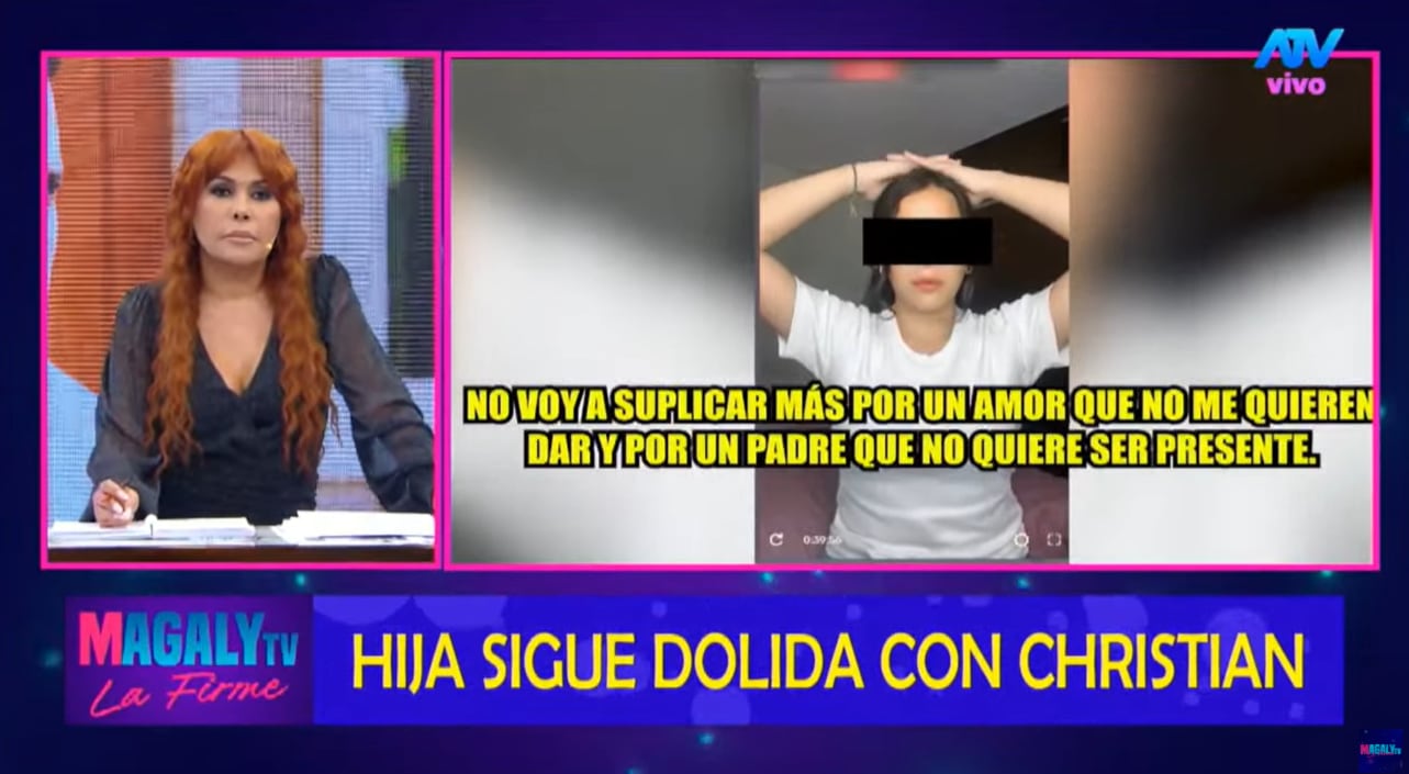 Hija de Christian Domínguez rompe en llanto en 'live' y habla de su padre.