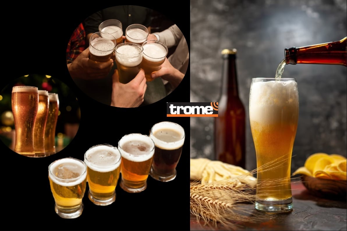 La cerveza es una de las bebidas de mayor consumo en Perú y en el mundo. Crece la producción industrial y artesanal, con variedades hasta de frutas. (Compos. Isabel Medina / Trome/ Drobotdean/ KamramAydinov).