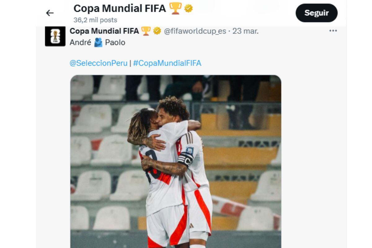 Fifa se ocupó del último gol de Paolo Guerrero (@fifaworldcup_es)