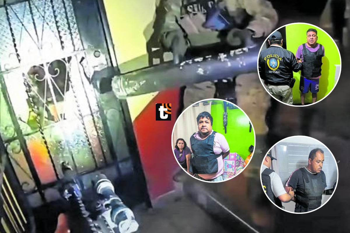 Grupo de policías, con golpes de un tubo macizo de metal, abrió la puerta de una vivienda en el puerto chalaco.