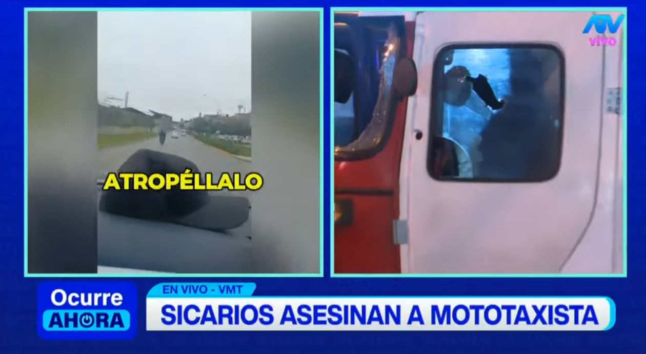 Tras crimen a mototaxista en VMT, se desató una persecución a los sicarios por parte de dos agentes.
