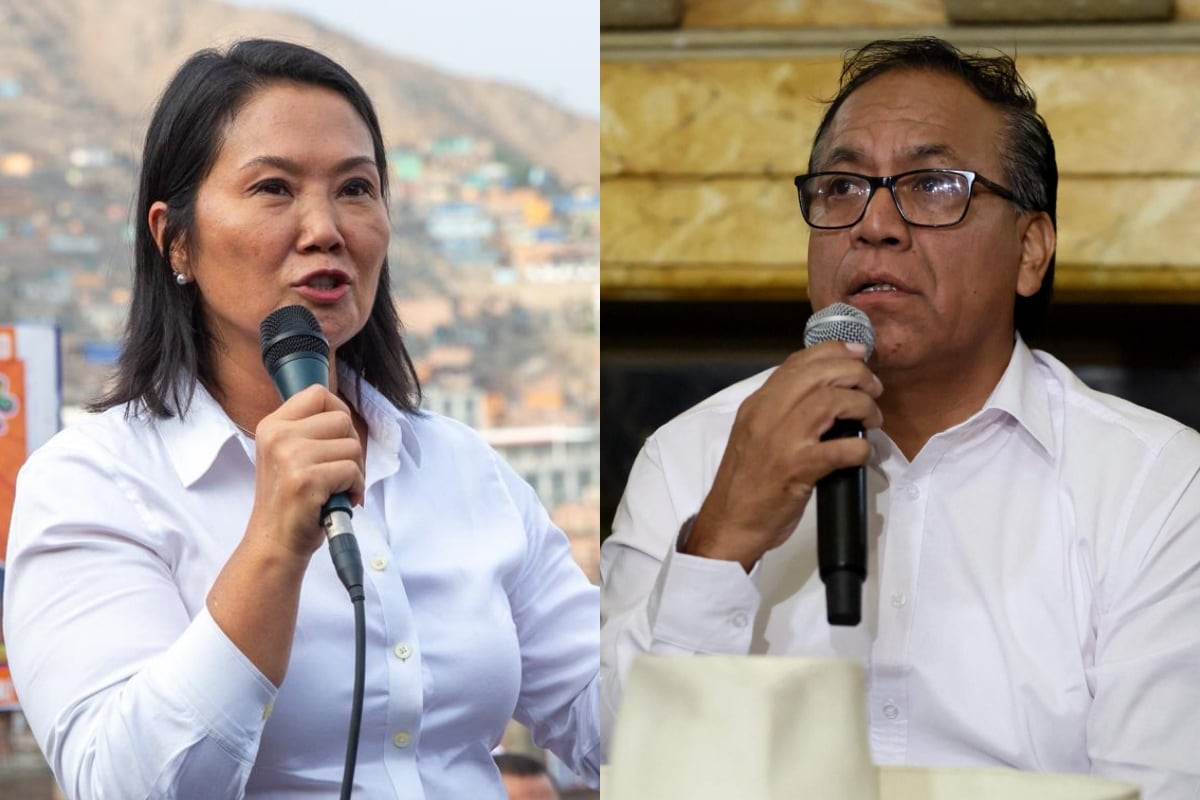 Keiko Fujimori y Roberto Sánchez. (Fotos: GEC)