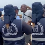 ¡Violencia en Agua Dulce! Fiscalizadora es golpeada en operativo y agresor queda libre