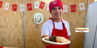 Seti López llegó de San Juan de Miraflores para presentar sus platos caseros que tuvieron gran aceptación. Foto: K.Gines.