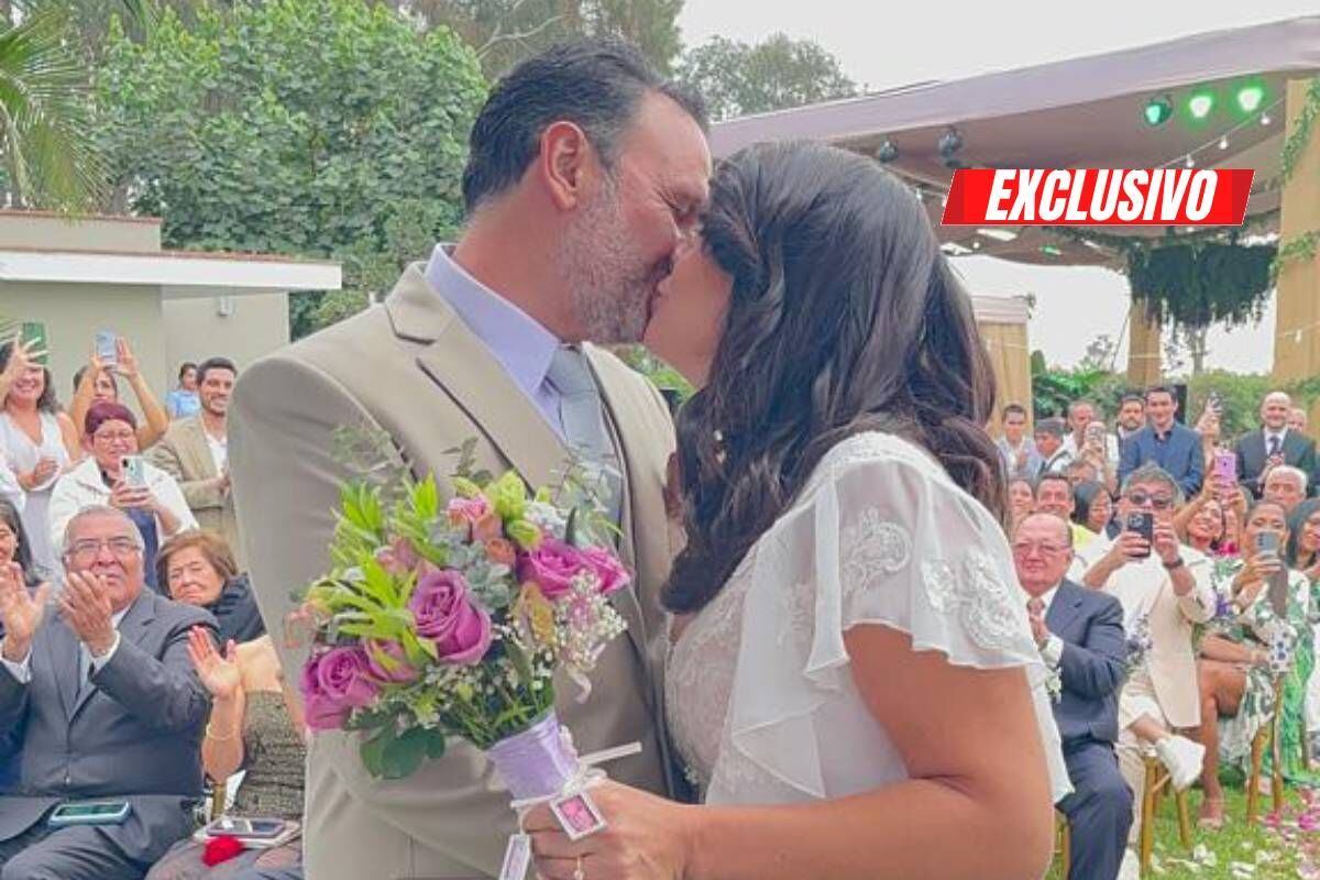 Patricia Portocarrero y su novio se casaron.