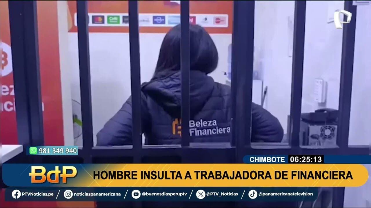 Joven trabajadora trató de manejar la situación con calma.