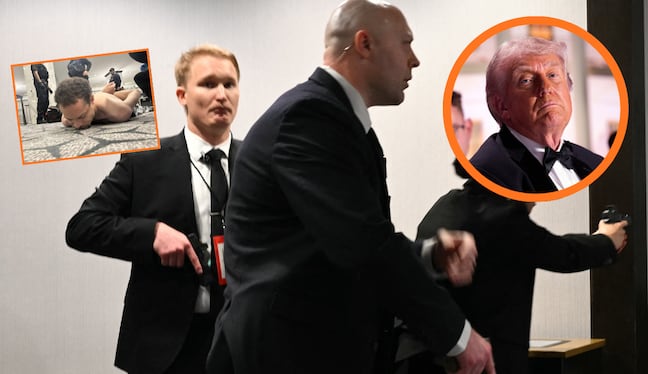 Donald Trump fue puesto bajo fuertes medidas de seguridad. (AFP)