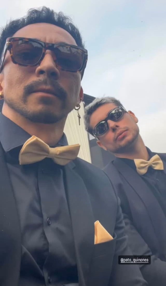 Patricio Quiñones en la boda de Melissa Paredes y Anthony Aranda.