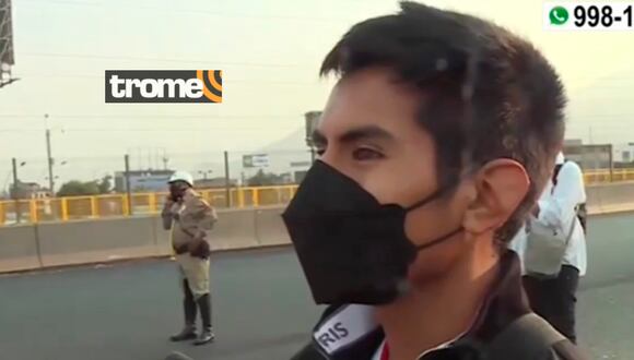 TROME | Joven busca movilidad en pleno toque de queda y confiesa EN VIVO: “Me están obligando a ir a trabajar”
