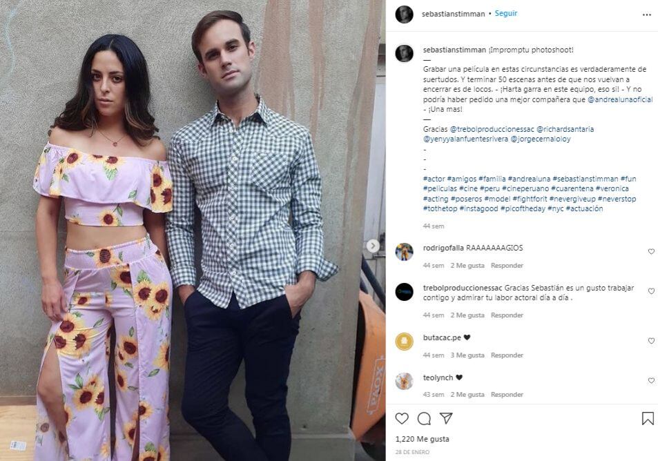 Andrea Luna y Sebasitán Stimman