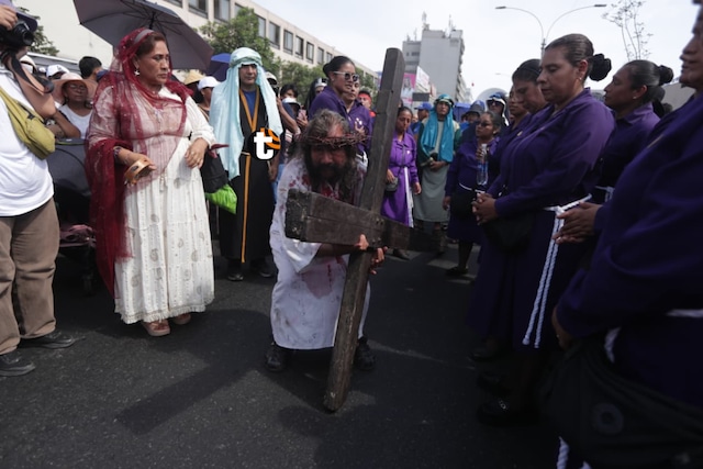 Impactantes imágenes del Vía Crucis de Cristo Cholo. (Fotos: Julio Reaño/@photo.gec)