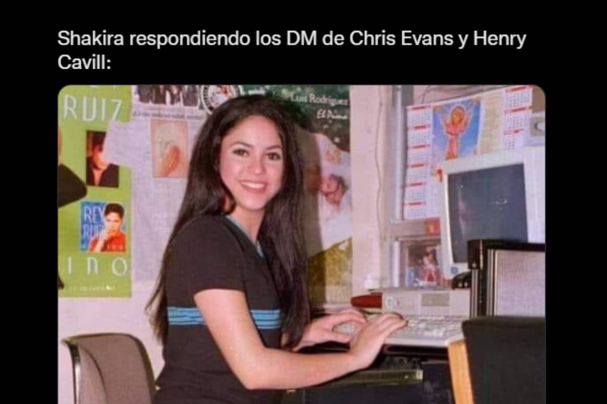 Chris Evans empezó a seguir a Shakira en redes y usuarios reaccionan con divertidos memes.