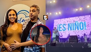 Bebé de ‘Richavo’ es varón: Así fue la revelación de sexo con su novia Katya Mosquera en pleno show