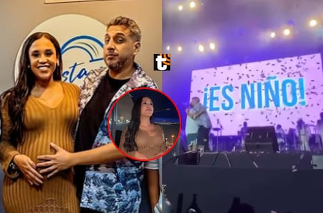 Bebé de ‘Richavo’ es varón: Así fue la revelación de sexo con su novia Katya Mosquera en pleno show