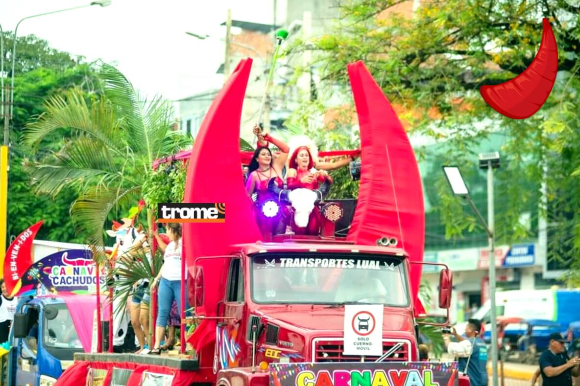 Entre carnavales, en Perú, los pucallpinos tienen desde hace varios años una los 'cachudos' y cada vez más personas asisten a la celebración. (Entrevista: Isabel Medina / Trome).