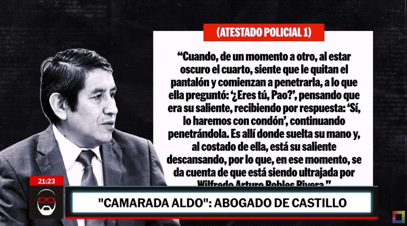 Atestado Policial N° 1 contra Wilfredo Robles (Foto: Captura Willax, Beto a Saber)