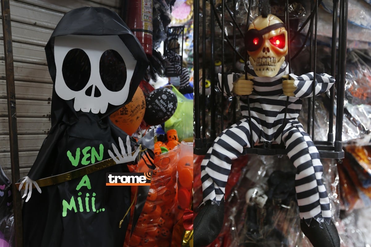 Crece la demanda de disfraces ý máscaras para Halloween en el Mercado Central y Mesa Redonda. (Entrevista Isabel Medina / Fotos Violeta Ayasta / Trome).
