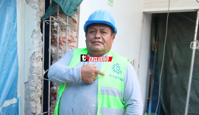 Con 30 años de experiencia en la construcción, don Juan confía en Progresol y sus materiales para sacar adelante cada proyecto. Foto: Violeta Ayasta.
