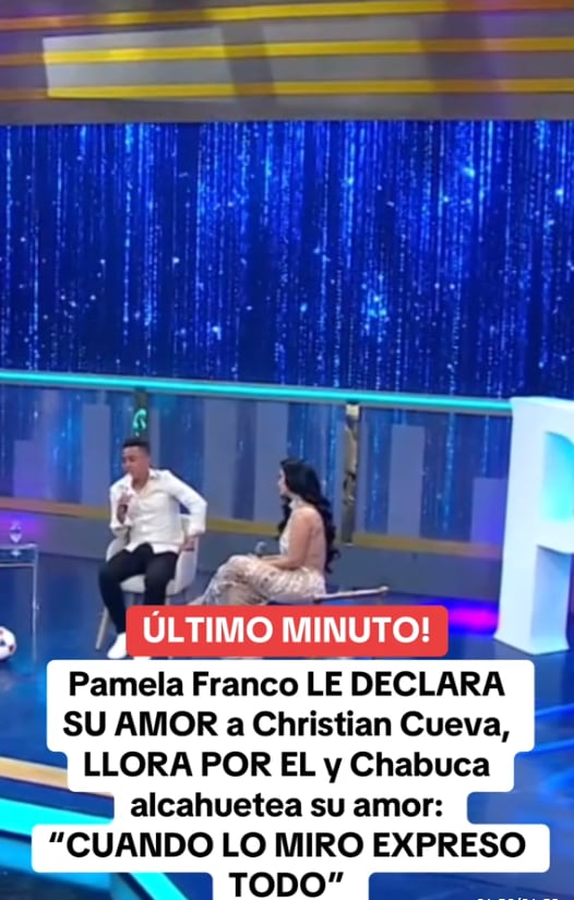 Christian Cueva corresponde el amor que le tiene Pamela Franco.