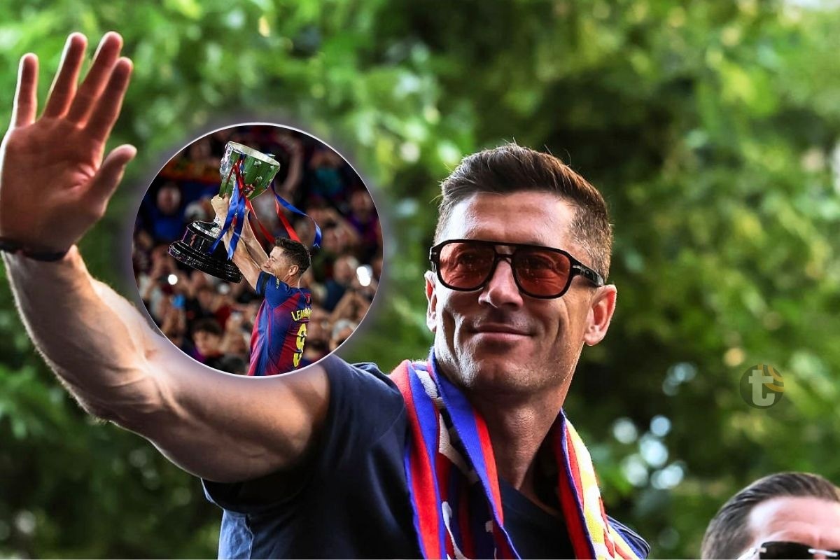 Robert Lewandowski utilizó sus redes para despedirse de la hinchada culé (Foto: Getty Images)