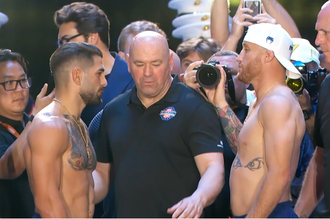 Ilia Topuria vs. Justin Gaethje, la pelea más esperada por los seguidores del MMA. (UFC)
