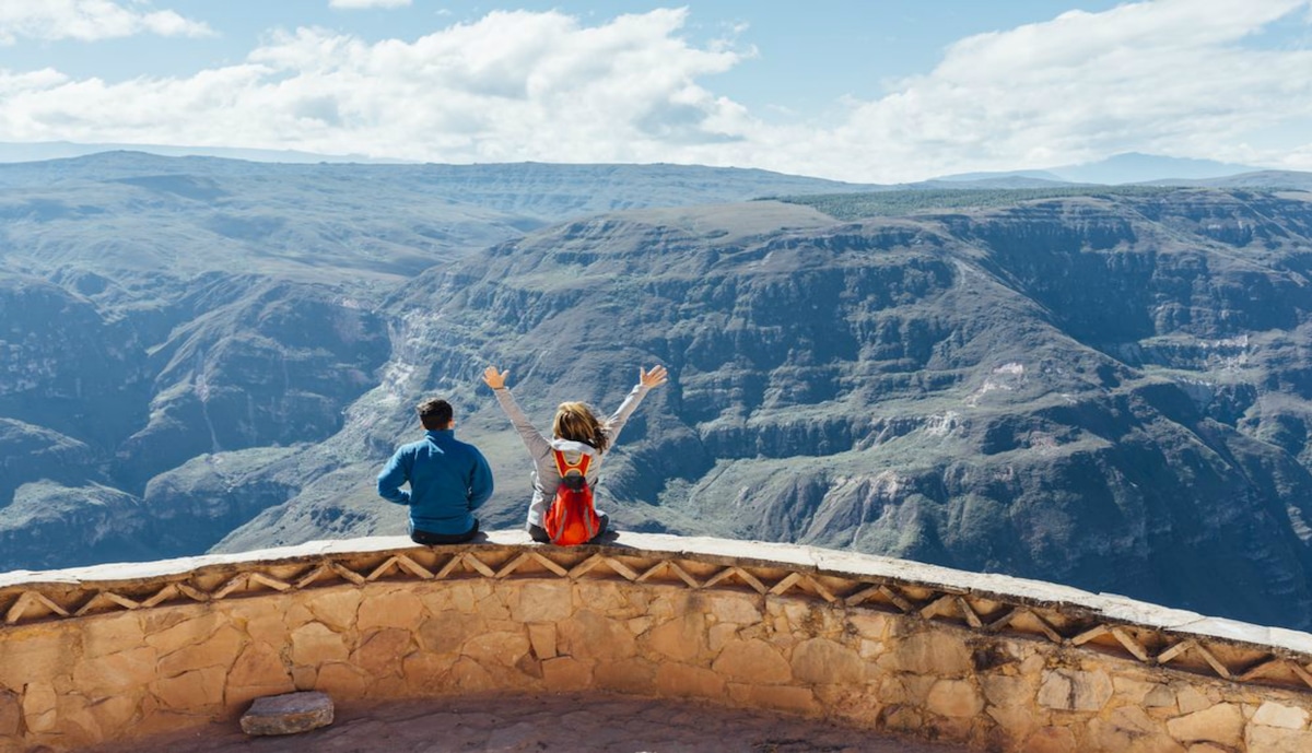 Cañón del Sonche. Esta belleza se encuentra en Chachapoyas y te regala los escenarios más lindos del Perú. Visítalo y atrévete a realizar turismo de aventura, como trekking o escalada de roca. (Lleva arnés y bastón). Foto: Shutterstock.