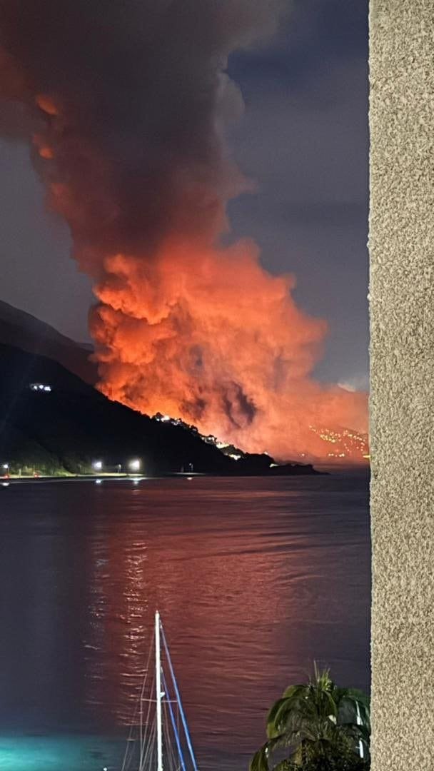 Una explosión en Caracas, Venezuela. (Captura de video).